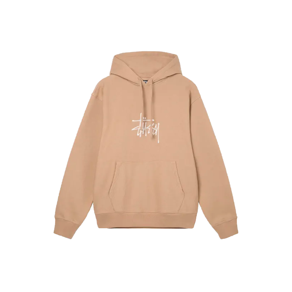 Stussy-Basic-Embroidered-App-Hoodie-Beige